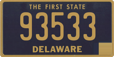 DE license plate 93533