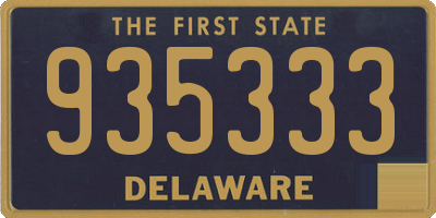 DE license plate 935333
