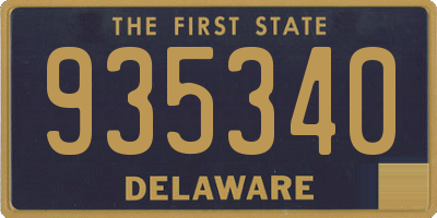 DE license plate 935340