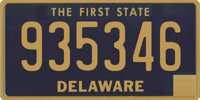 DE license plate 935346