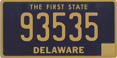 DE license plate 93535