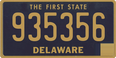 DE license plate 935356