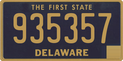 DE license plate 935357