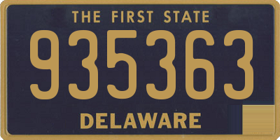 DE license plate 935363