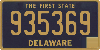 DE license plate 935369