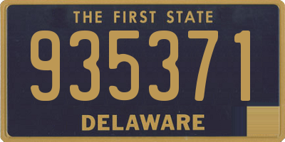 DE license plate 935371