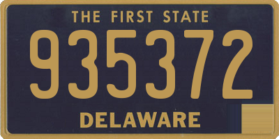 DE license plate 935372