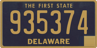 DE license plate 935374