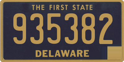 DE license plate 935382