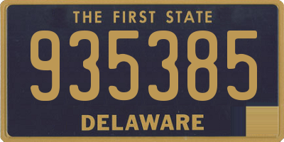 DE license plate 935385