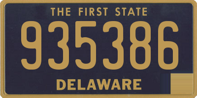 DE license plate 935386