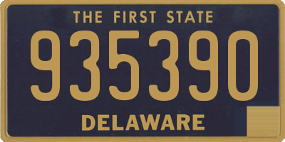 DE license plate 935390