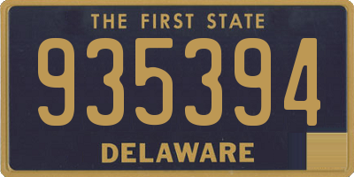 DE license plate 935394