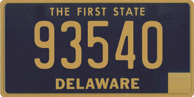 DE license plate 93540