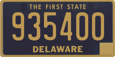 DE license plate 935400