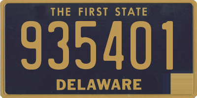 DE license plate 935401