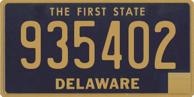 DE license plate 935402