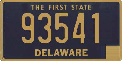 DE license plate 93541
