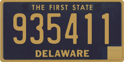 DE license plate 935411