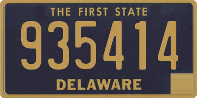 DE license plate 935414