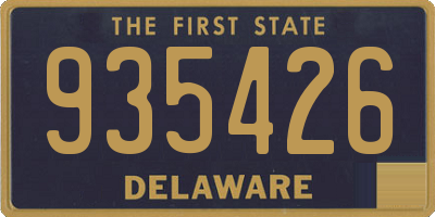 DE license plate 935426