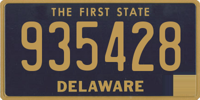 DE license plate 935428
