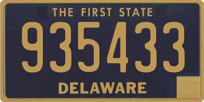 DE license plate 935433