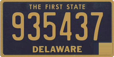 DE license plate 935437