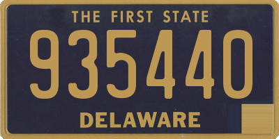 DE license plate 935440