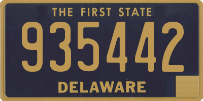 DE license plate 935442