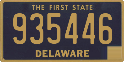 DE license plate 935446