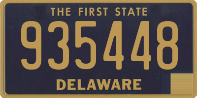 DE license plate 935448