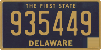 DE license plate 935449