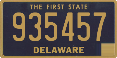 DE license plate 935457