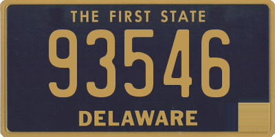 DE license plate 93546