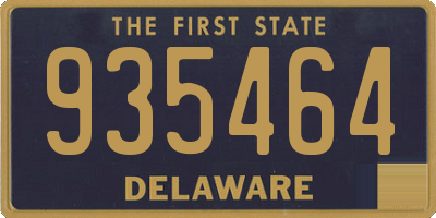 DE license plate 935464