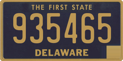 DE license plate 935465