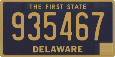 DE license plate 935467