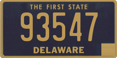DE license plate 93547