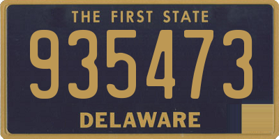 DE license plate 935473
