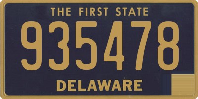 DE license plate 935478