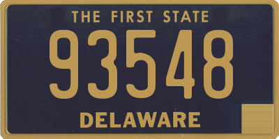 DE license plate 93548