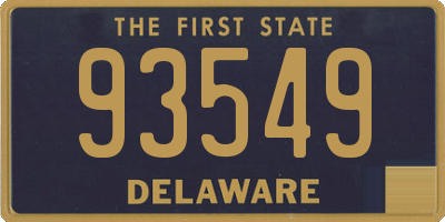 DE license plate 93549