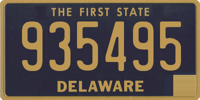 DE license plate 935495