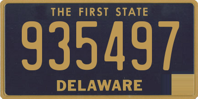 DE license plate 935497