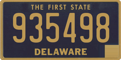 DE license plate 935498
