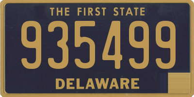 DE license plate 935499