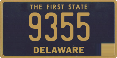 DE license plate 9355