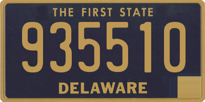 DE license plate 935510