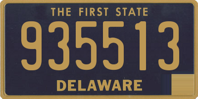 DE license plate 935513